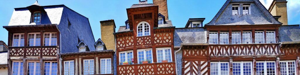 Die schönen Fachwerkhäuser von Rennes © Yves